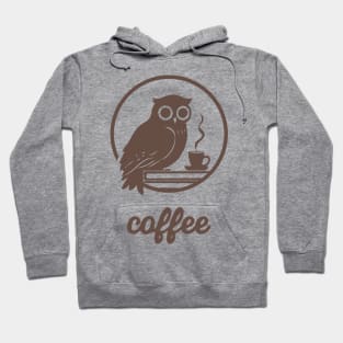 Owl Coffee and books Hoodie